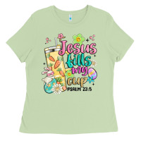 Matcha easter jesus fills my cup Ladies Tee - MaliasSmallBusiness