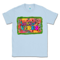 Dusty Blue summer vibes watermelon Classic Tee - JahusDesignShop