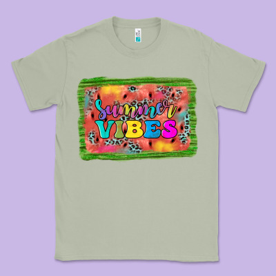 Summer Vibes Watermelon Classic Tee Designed By Jahusdesignshop
