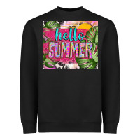 Black hello summer with cowhide Heavyweight Sweatshirt - TumblerDesignByShophia