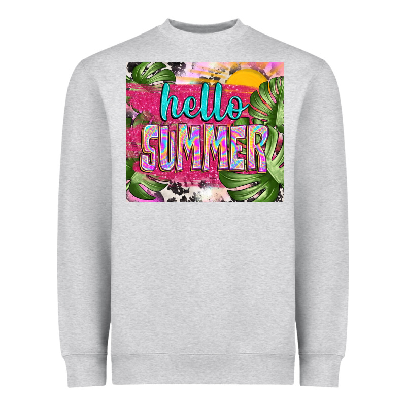 Hello Summer With Cowhide Heavyweight Sweatshirt by TumblerDesignByShophia | Teevron