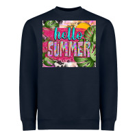 Navy hello summer with cowhide Heavyweight Sweatshirt - TumblerDesignByShophia