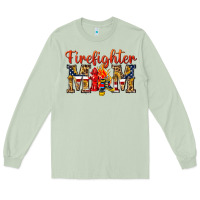 Matcha Firefighter Mom Long Sleeve Tee - texasbilliewilder