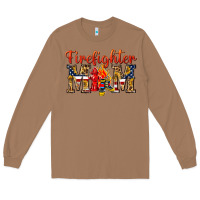 Toasted Coconut Firefighter Mom Long Sleeve Tee - texasbilliewilder