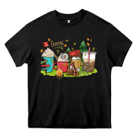 Black camp coffee drink Heavy Core Tee - MaliasSmallBusiness
