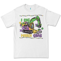 White i dig mardi gras Premium Tee - MaliasSmallBusiness