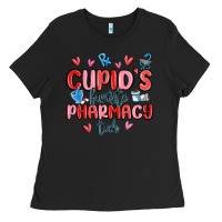Black cupid's favorite pharmacy tech Ladies Tee - MaliasSmallBusiness