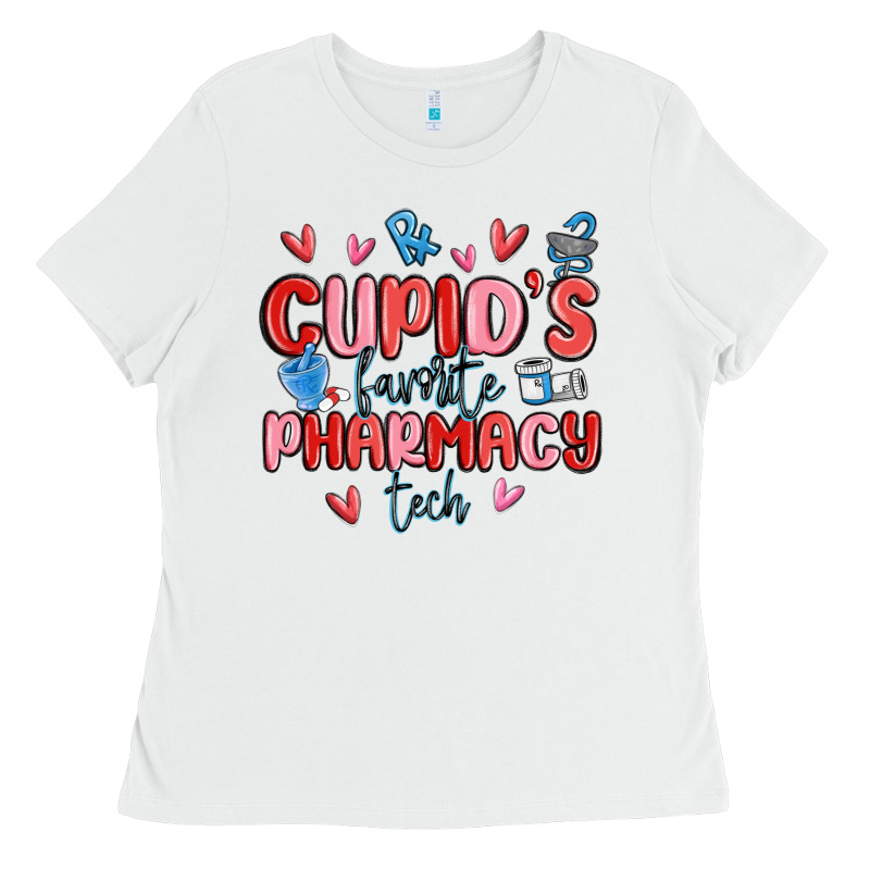 Cupid's Favorite Pharmacy Tech Ladies Tee by MaliasSmallBusiness | Teevron