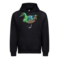 Black Cayuga Duck Urban Hoodie - LillyAllenDesigns