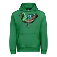 Emerald Cayuga Duck Urban Hoodie - LillyAllenDesigns