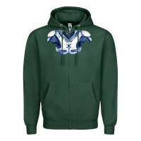 Sports Green practice jersey fa element 1 Zipper Hoodie - FaDigitalArtStudio
