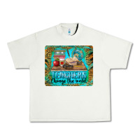 Pistachio teachers change the world mousepad Urban Heavy Tee - BarkalooDesign