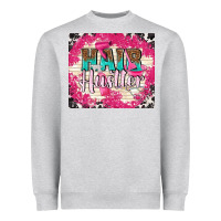 Heather Grey hair hustler with elements Heavyweight Sweatshirt - TumblerDesignByShophia