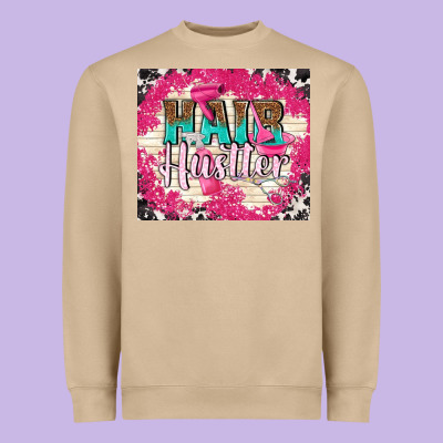 Hair Hustler With Elements Heavyweight Sweatshirt Designed By Tumblerdesignbyshophia