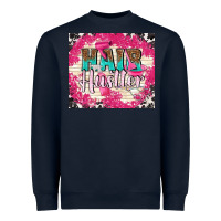 Navy hair hustler with elements Heavyweight Sweatshirt - TumblerDesignByShophia