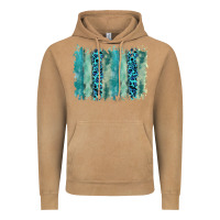 Vintage Camel turquoise leopard watercolor brushstroke background Vintage Hoodie - RanaPortraitStore