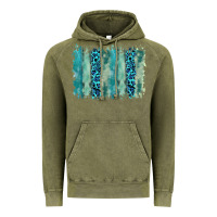 Vintage Olive turquoise leopard watercolor brushstroke background Vintage Hoodie - RanaPortraitStore