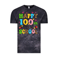 Cloud Black happy 100 th days of school Vintage Tee - Artiststas