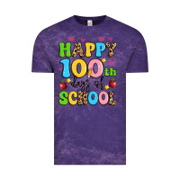 Cloud Purple happy 100 th days of school Vintage Tee - Artiststas