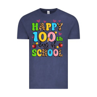 Vintage Denim happy 100 th days of school Vintage Tee - Artiststas