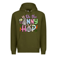 Army Green Do the bunny hop Easter Premium Hoodie - OliviaCreatesArt