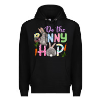 Black Do the bunny hop Easter Premium Hoodie - OliviaCreatesArt