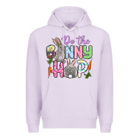 Lilac Do the bunny hop Easter Premium Hoodie - OliviaCreatesArt