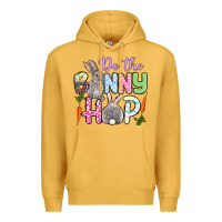Mustard Do the bunny hop Easter Premium Hoodie - OliviaCreatesArt
