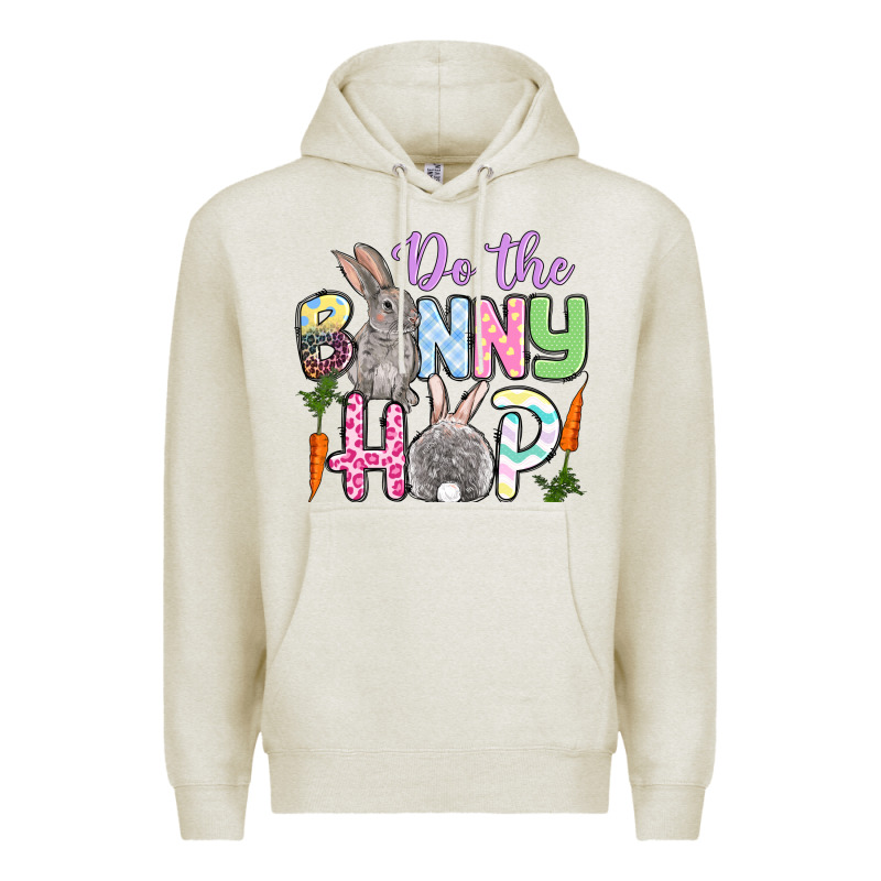 Do The Bunny Hop Easter Premium Hoodie by OliviaCreatesArt | Teevron