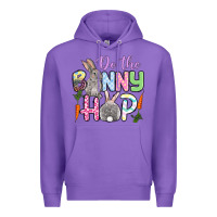 Purple Do the bunny hop Easter Premium Hoodie - OliviaCreatesArt