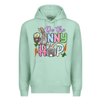 Seafoam Do the bunny hop Easter Premium Hoodie - OliviaCreatesArt