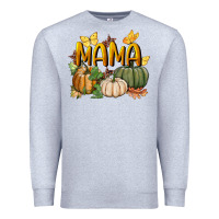 Heather Grey mama pumpkin Premium Sweatshirt - BundleAndBundleShop