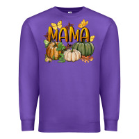 Purple mama pumpkin Premium Sweatshirt - BundleAndBundleShop