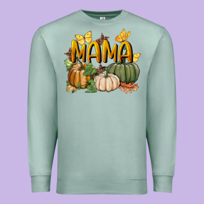 Mama Pumpkin Premium Sweatshirt Designed By Bundleandbundleshop