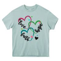Arona faith hope love Heavy Core Tee - MaliasSmallBusiness