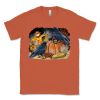 Copper Fall Background With Crow Classic Tee - LillyAllenDesigns