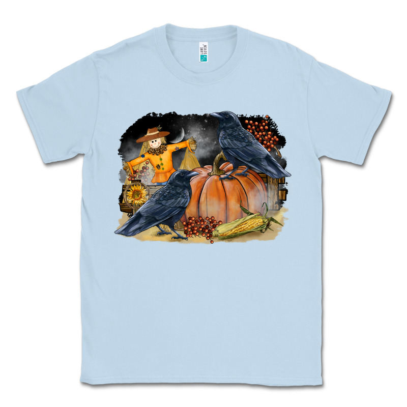 Fall Background With Crow Classic Tee by LillyAllenDesigns | Teevron