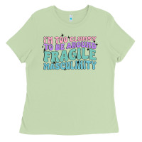 Matcha i'm too clumsy to be around fragile masculinity Ladies Tee - MaliasSmallBusiness