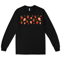Black strawberry Long Sleeve Tee - Jasminsmagicworld
