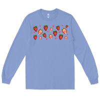 Colony Blue strawberry Long Sleeve Tee - Jasminsmagicworld