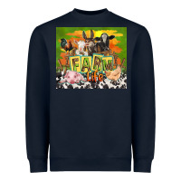 Navy farm life with animals Heavyweight Sweatshirt - TumblerDesignByShophia