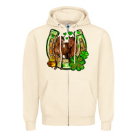 Sandshell St. Patrick's Day horse horseshoe Zipper Hoodie - OliviaCreatesArt
