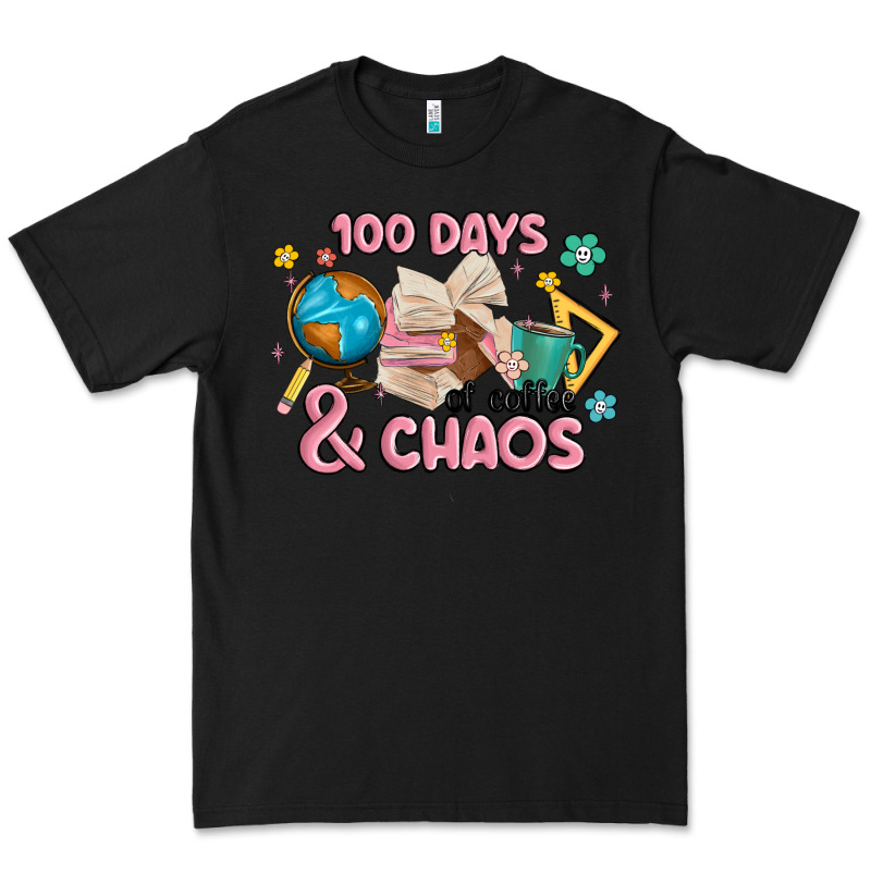 100 Days Of Coffe And Chaos Premium Tee by MaliasSmallBusiness | Teevron