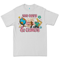 Dove Grey 100 days of coffe and chaos Premium Tee - MaliasSmallBusiness