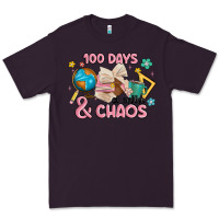 Plum 100 days of coffe and chaos Premium Tee - MaliasSmallBusiness