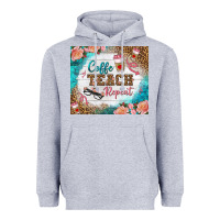 Heather Grey coffee teach repeat tumbler Heavyweight Hoodie - BundleAndBundleShop