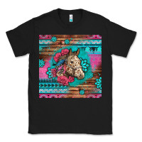 Black floral horse Classic Tee - LillyAllenDesigns