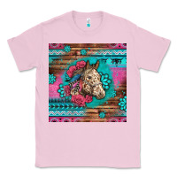 Bubblegum Pink floral horse Classic Tee - LillyAllenDesigns