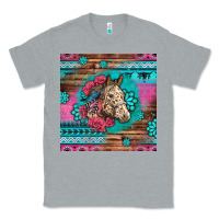Heather Grey floral horse Classic Tee - LillyAllenDesigns