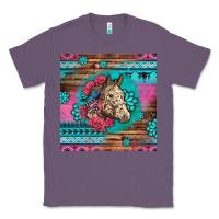 Lavender floral horse Classic Tee - LillyAllenDesigns